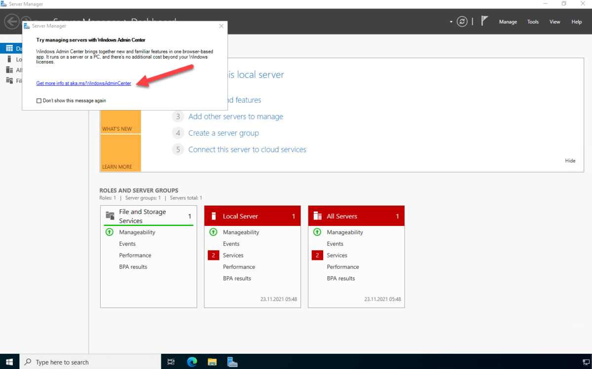 Installing and Configuring Windows Admin Center for Windows Server 2022